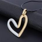 Heart Pu Leather Necklace N4521