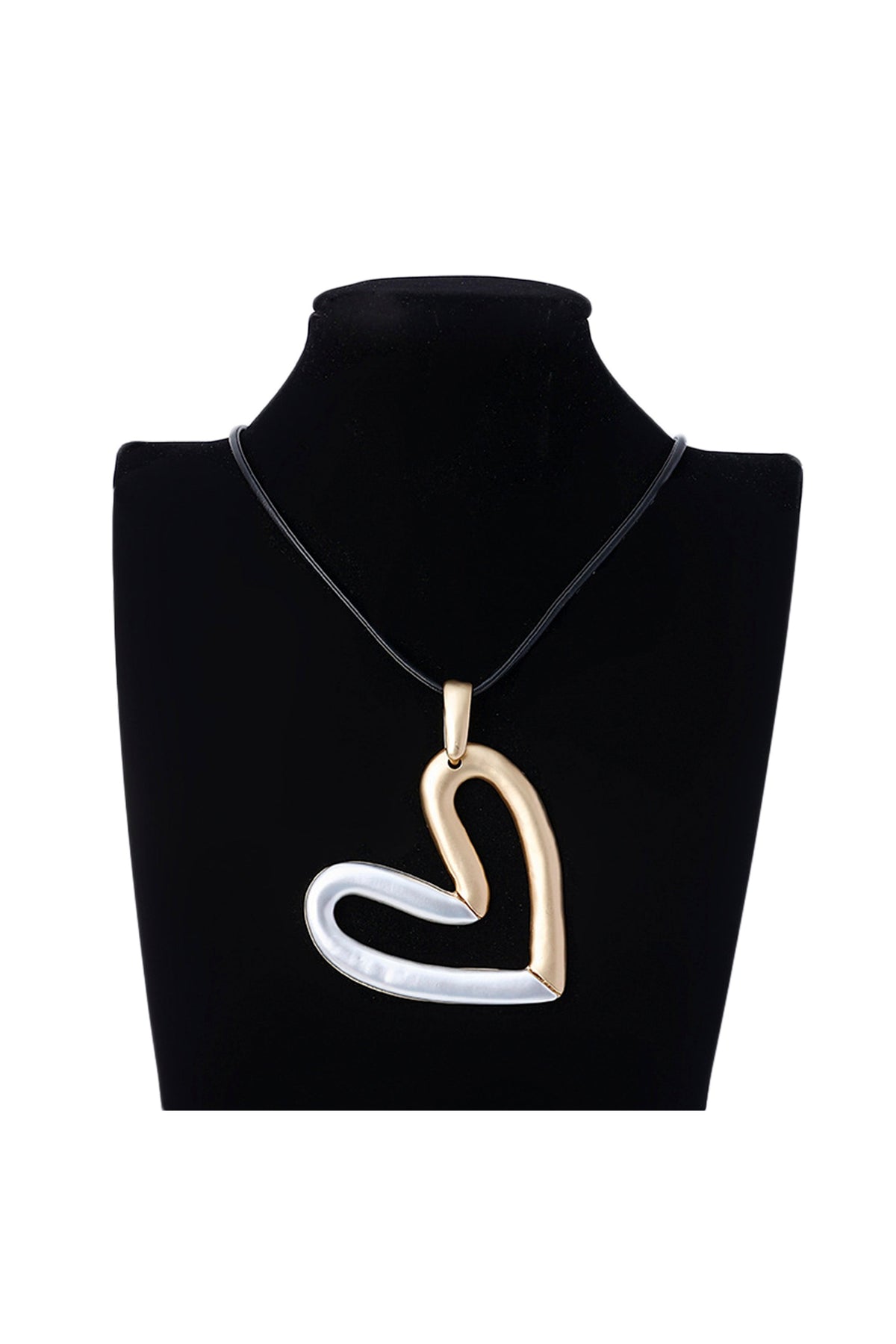 Heart Pu Leather Necklace N4521