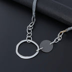 Geometry Alloy Pendant Necklace N4554