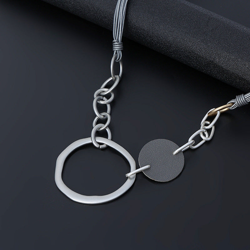 Geometry Alloy Pendant Necklace N4554