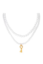 Key Double Layer Pearl Necklace N4562