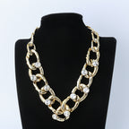 Alloy Hoop Chain Necklace N4688