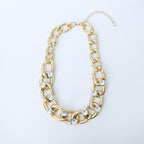 Alloy Hoop Chain Necklace N4688