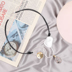 Geometry Alloy Leather Necklace N4709