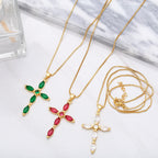 Cross Cubic Zirconia Necklace N4764