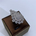Cubic Zirconia Necklace Bracelet Earrings  Rings N4788-SET