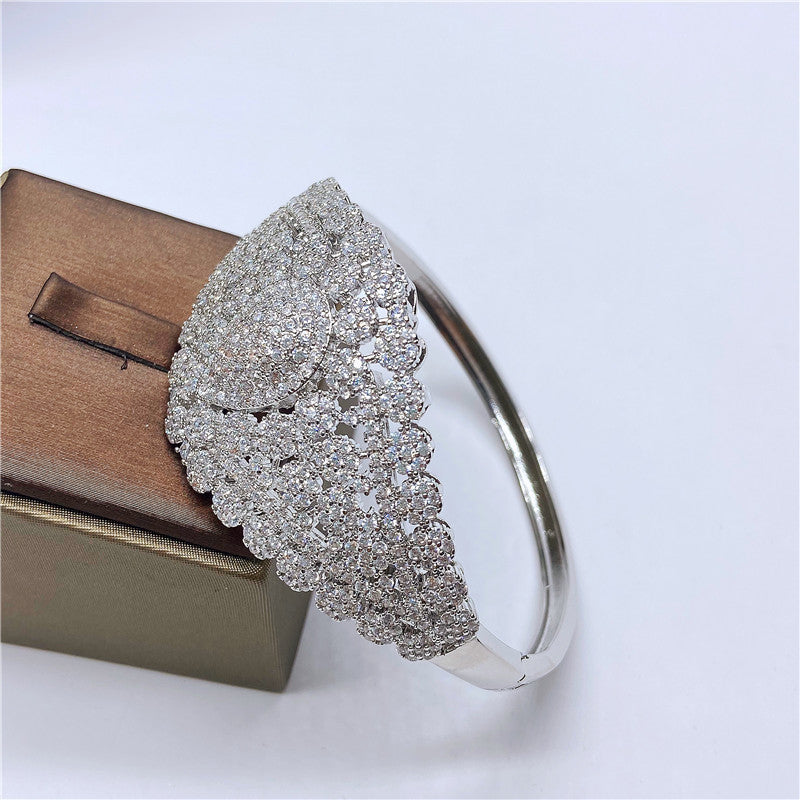 Cubic Zirconia Necklace Bracelet Earrings  Rings N4788-SET