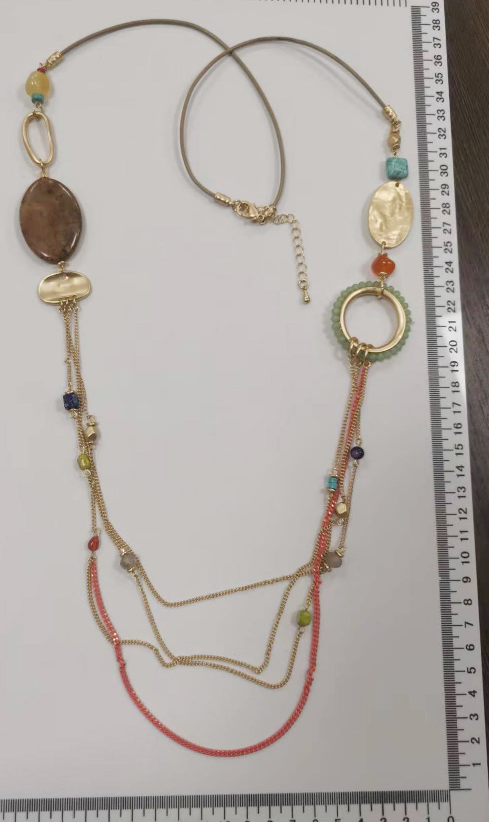 Behemia Geometry Chain Long Necklace N4835
