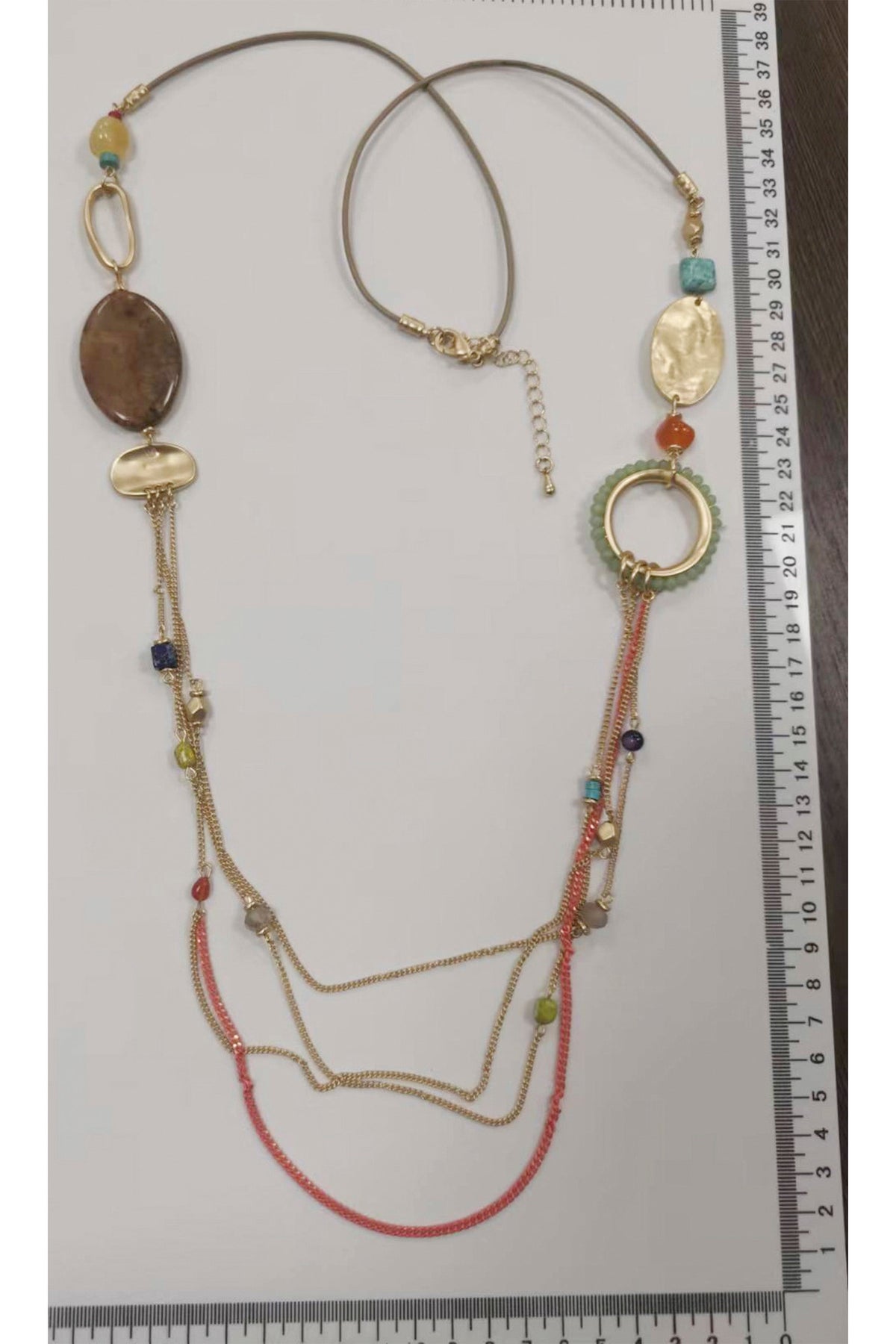 Behemia Geometry Chain Long Necklace N4835