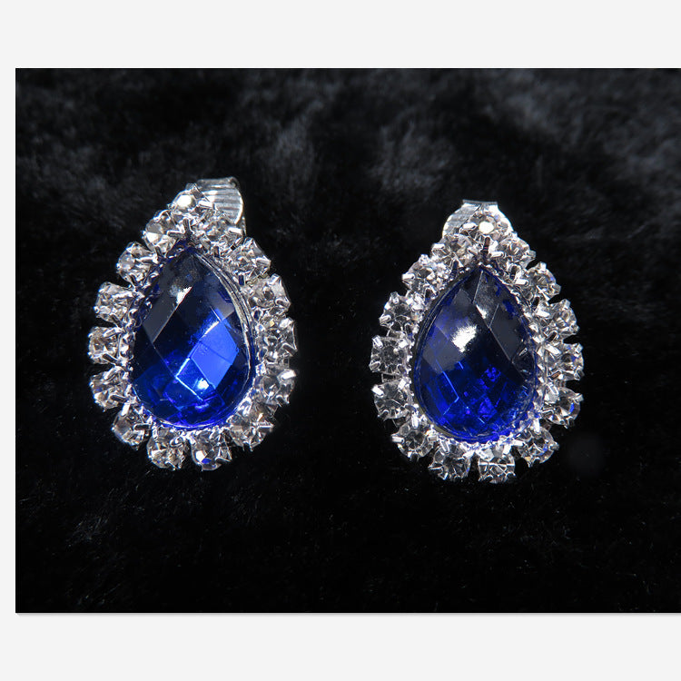 Teardrop Rhinestone Necklace Set N4850