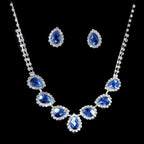 Teardrop Rhinestone Necklace Set N4850