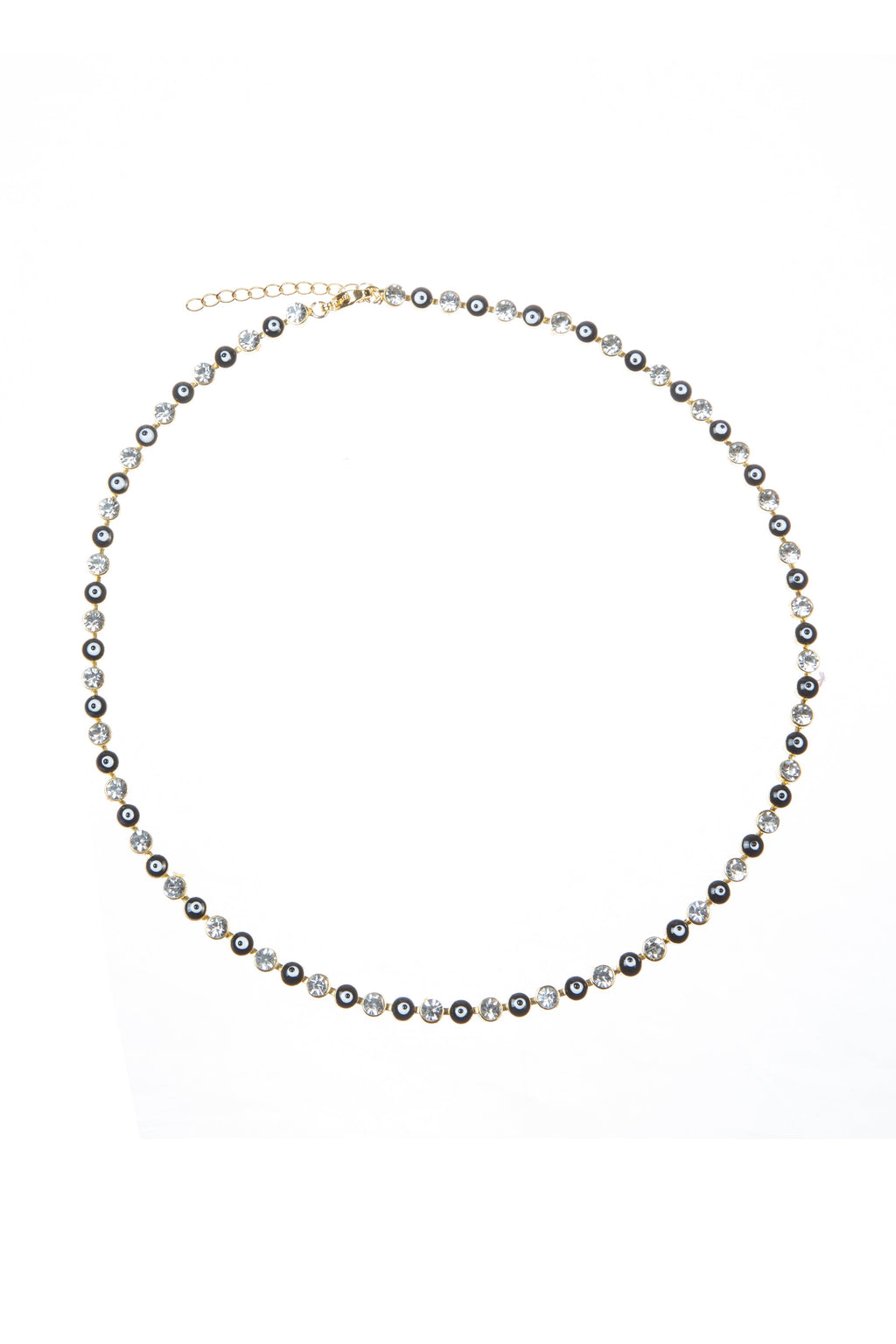 Evil Eye Rhinestone Necklace N4925
