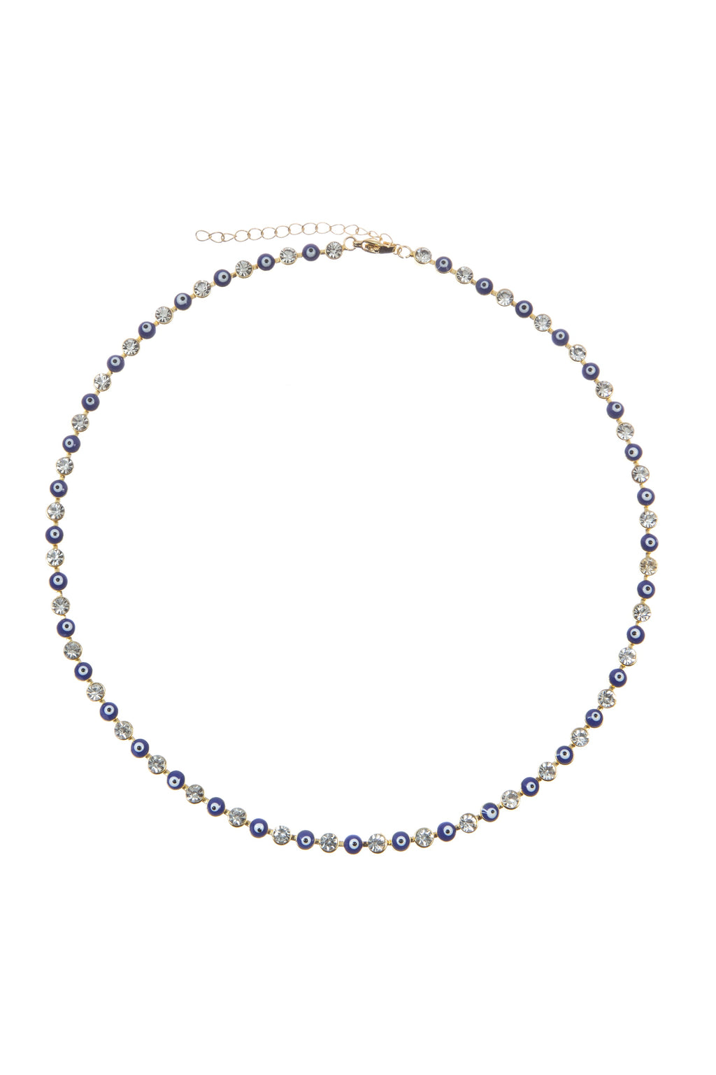 Evil Eye Rhinestone Necklace N4925