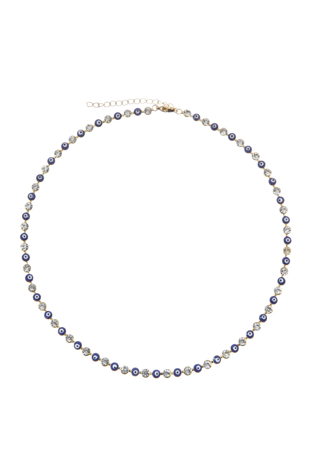 Evil Eye Rhinestone Necklace N4925