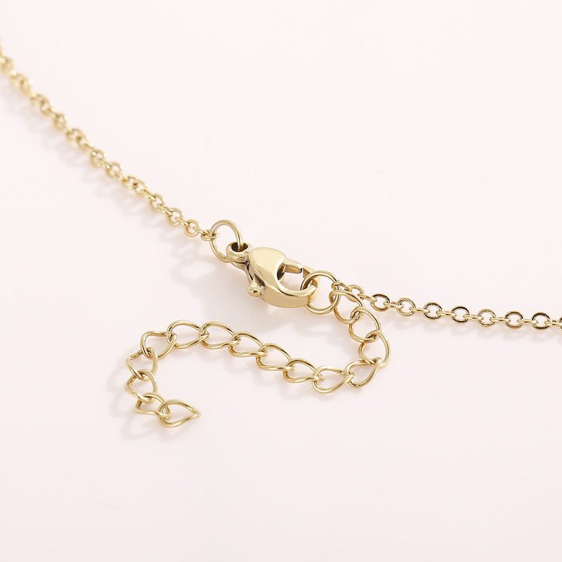 Heart MOM Stainless Steel Chain Necklace N4929