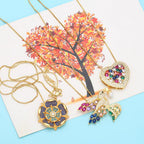 Floral Cubic Zirconia Chain Necklace N4963