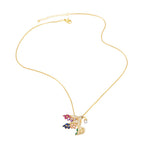 Bird Cubic Zirconia Chain Necklace N4965