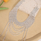Multilayer Tassel Rhinestone Necklace N5003