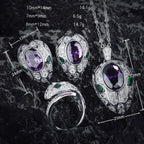 Snake Head Cubic Zirconia Chains Necklace N5020