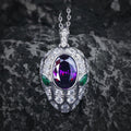 Snake Head Cubic Zirconia Chains Necklace N5020