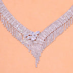 Tassel Cubic Zirconia Necklace Set N5063