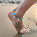 Shell Seed Bead Neklace Anklet Set N5069