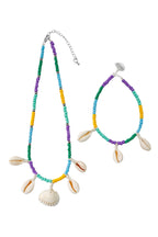 Shell Seed Bead Neklace Anklet Set N5069