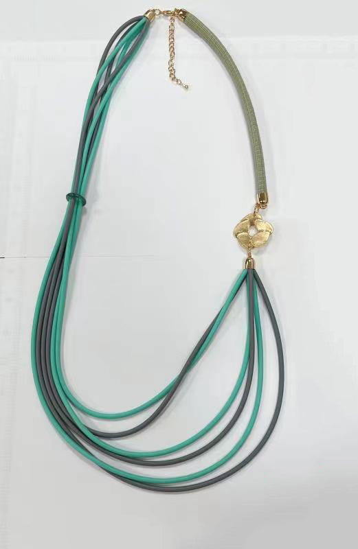 Mutilayer Pu Leather Necklace N5101