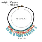 Teardrop Turquoise Bead  Necklace N5127