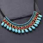 Teardrop Turquoise Bead  Necklace N5127