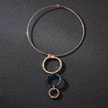 Geometry Circle Alloy Collar Necklace N5139