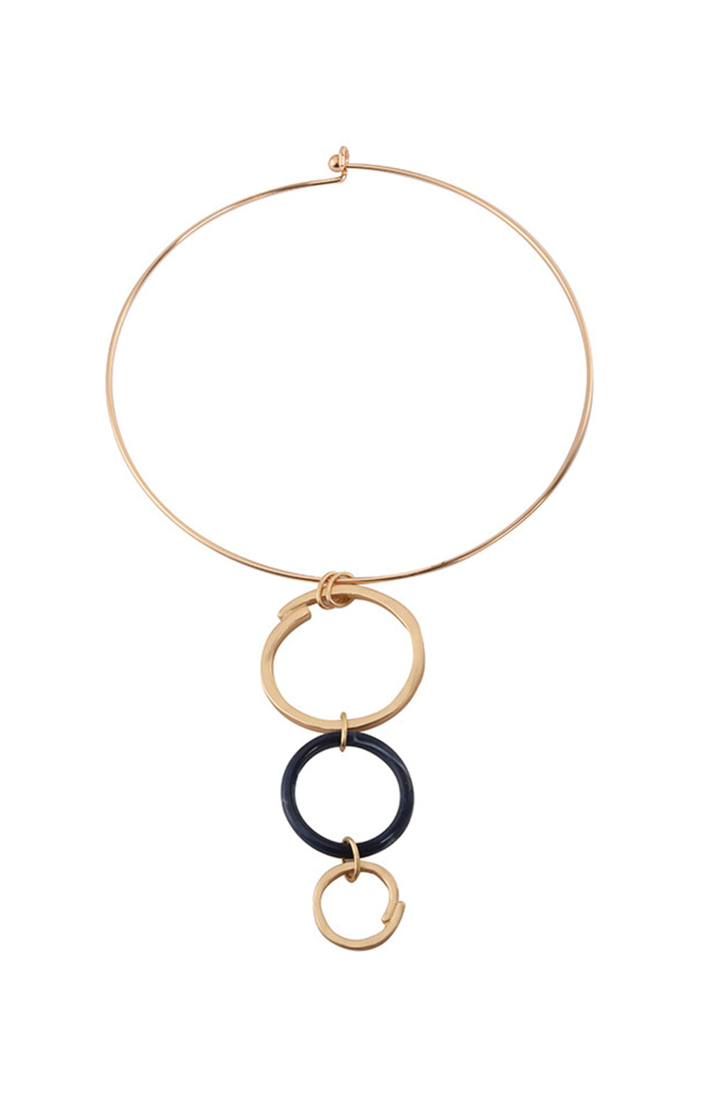 Geometry Circle Alloy Collar Necklace N5139