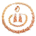 Cubic Zirconia Necklace Earrings BraceletSet N5144