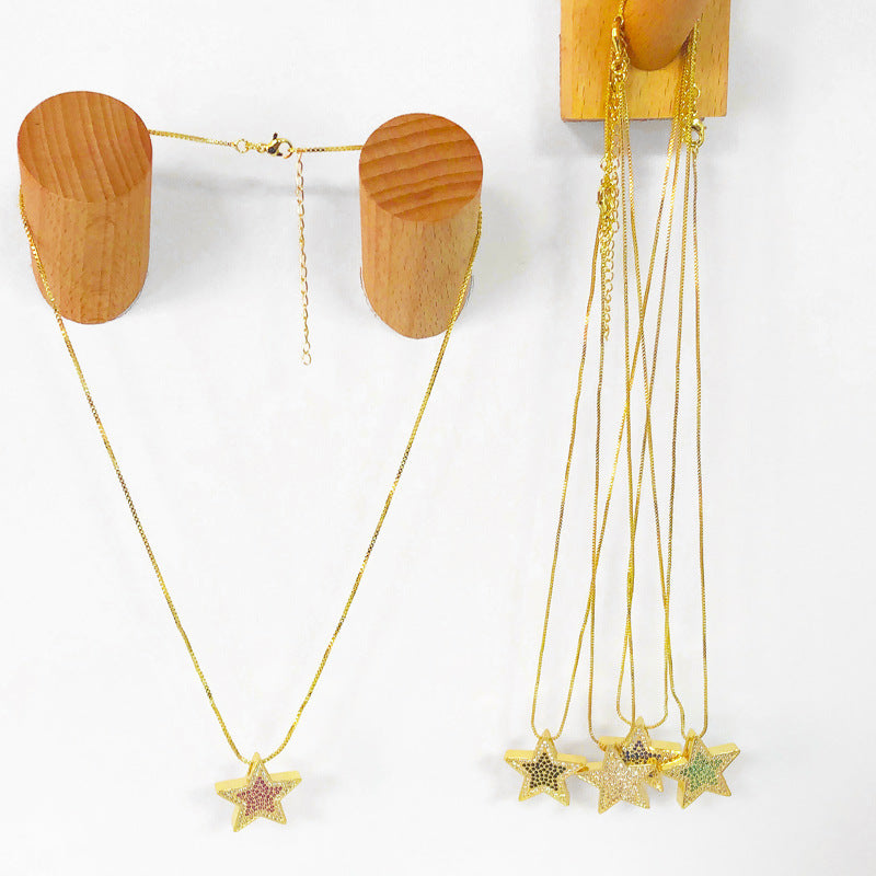 Star Cubic Zirconia Necklace N5193
