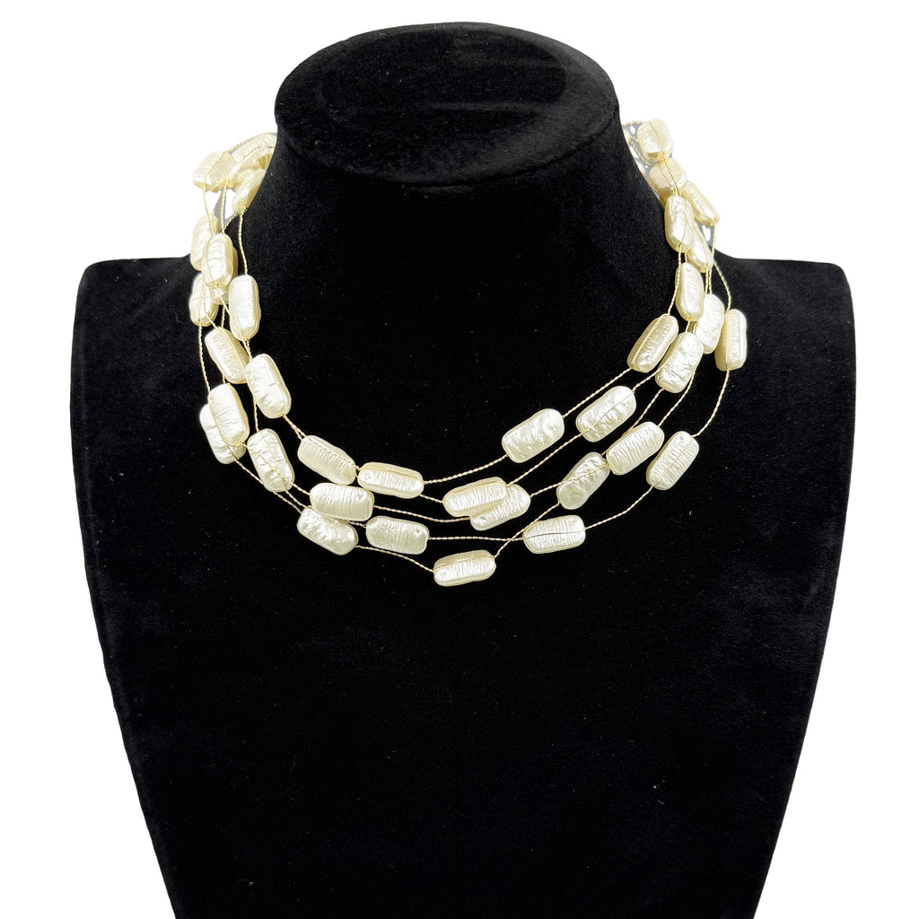 Multilayer Pearl Bead Necklace N5206