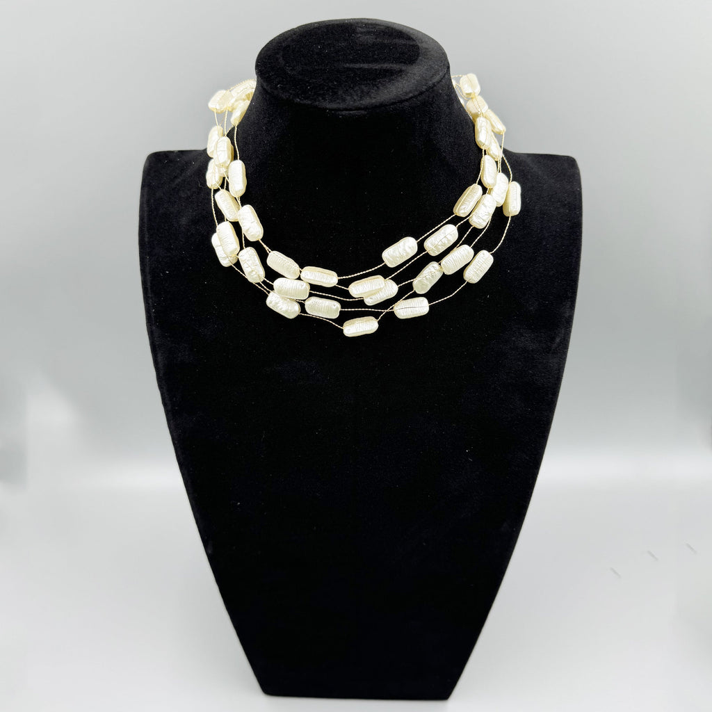 Multilayer Pearl Bead Necklace N5206