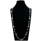 Handmade Braided Irregular Aquamarine Necklace N5224