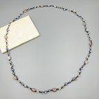 Handmade Braided Irregular Aquamarine Necklace N5224
