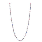 Handmade Braided Irregular Aquamarine Necklace N5224