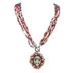 Random Frida Seed Bead Braided OT Necklace N5232