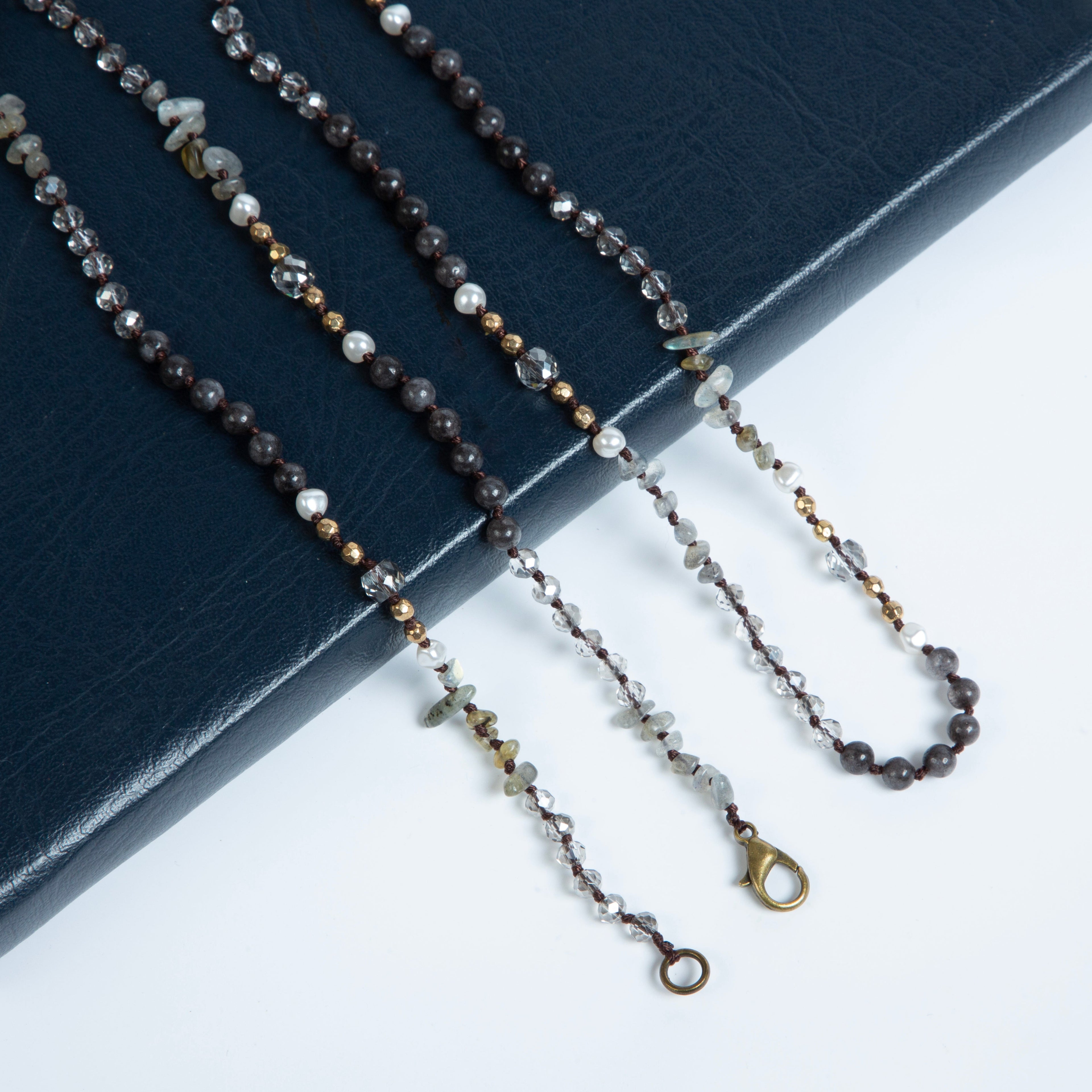 Natural Stone Crystal Bead Necklace N5247