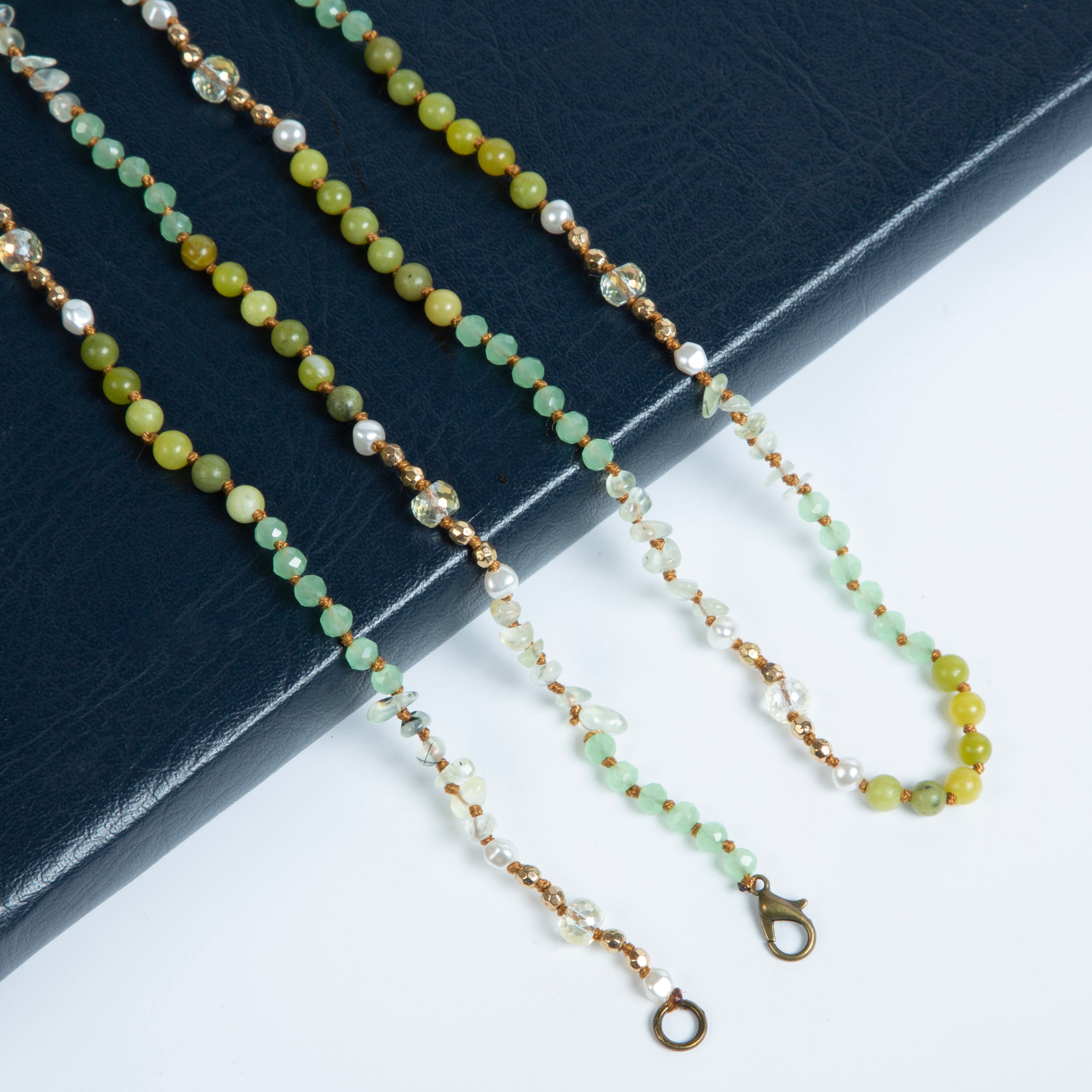 Natural Stone Crystal Bead Necklace N5247