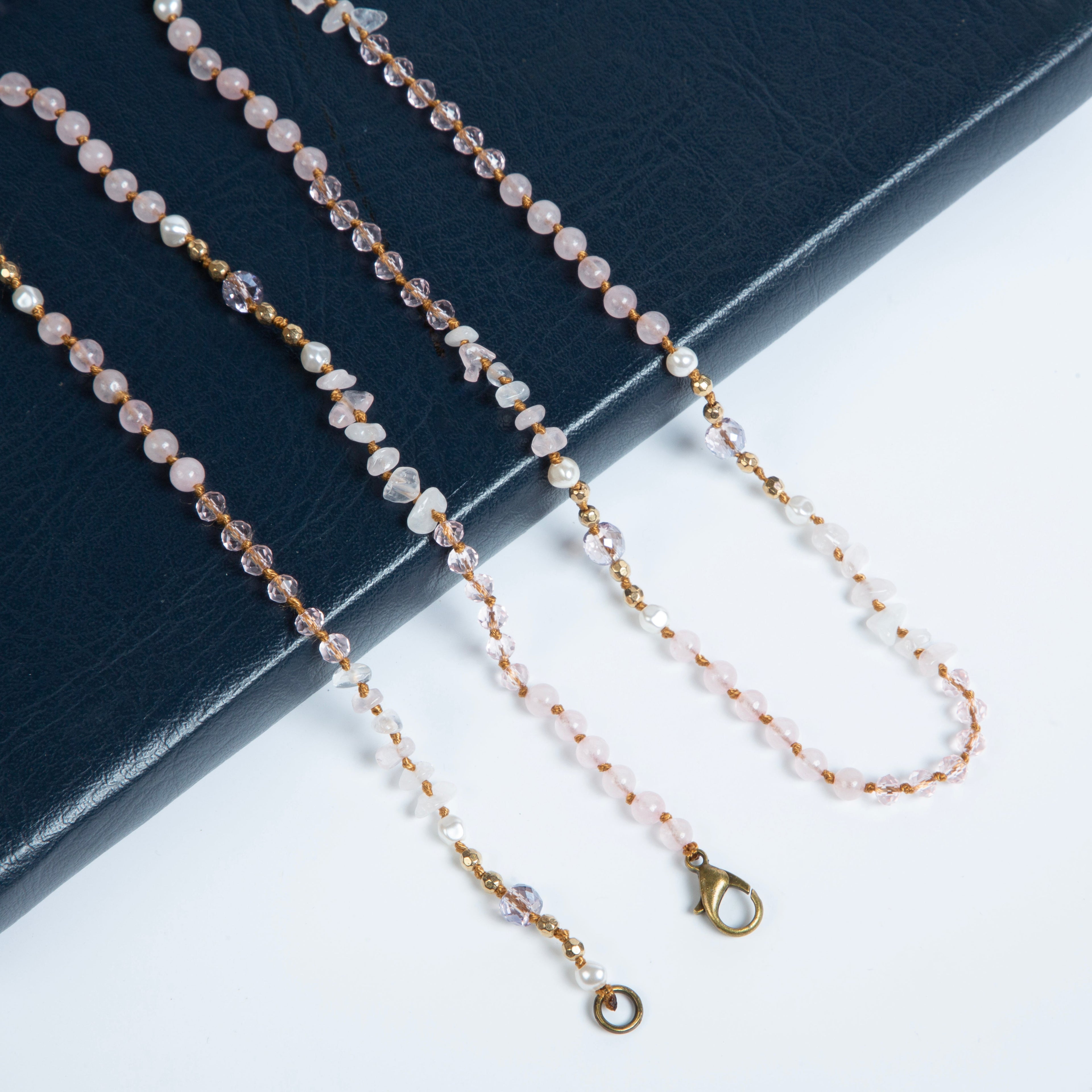 Natural Stone Crystal Bead Necklace N5247
