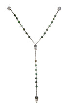 African Turqoise Pearl Y-shaped Necklace N5270
