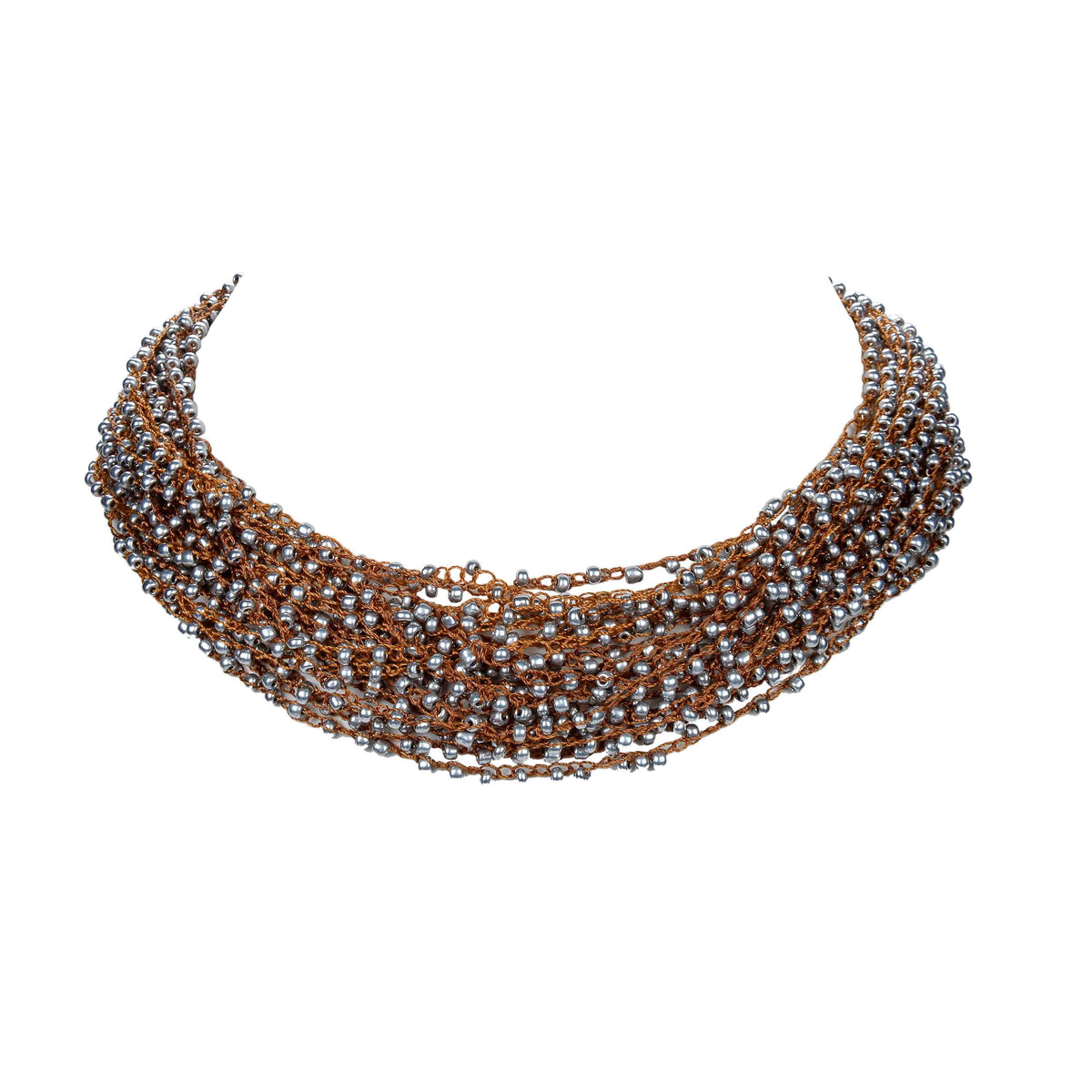 Crystal Bead Choker Necklace N2375