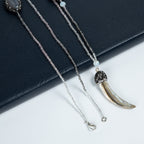Ox Horn Opal Crystal Bead Necklace N5279