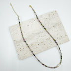 3MM Natural Stone Bead Pearl Necklace N5292