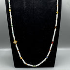 Pearl Natural Stone Bead Long Necklace N5335