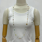 Pearl Natural Stone Bead Long Necklace N5335