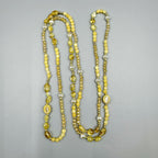 Chinese Style Bead Yellow Quartz Crystal Bead Necklace N5337